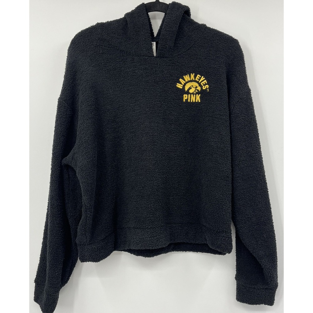 Victoria's Secret PINK 5th & Ocean Iowa Hawkeyes Soft Terry Hoodie Size Large